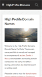 Mobile Screenshot of highprofiledomains.com